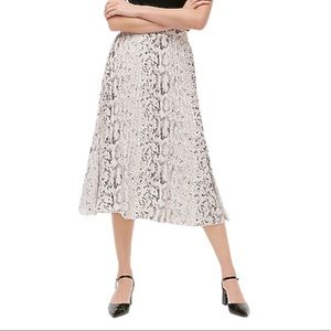 J Crew Animal Print Midi Skirt NWT